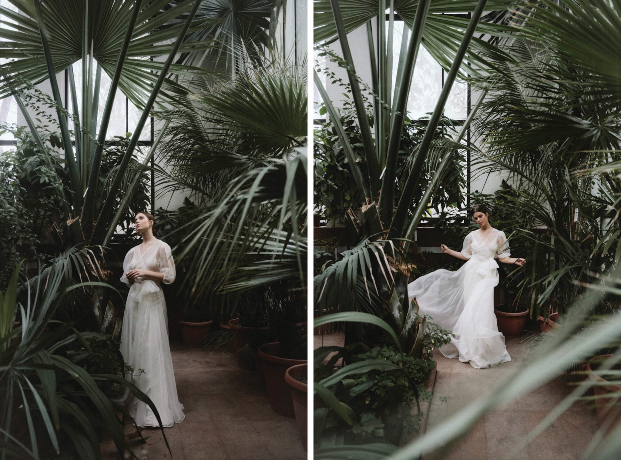 Balint Sara Botanica menyasszonyi ruha kollekcio 2024 Dahlia esküvői ruha selyem organza retegekkel